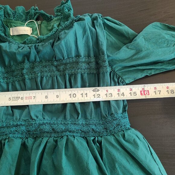 Trish Scully Hattie Emerald Green Long Dress sz 8 Spring Easter Party Victorian - Picture 5 of 10